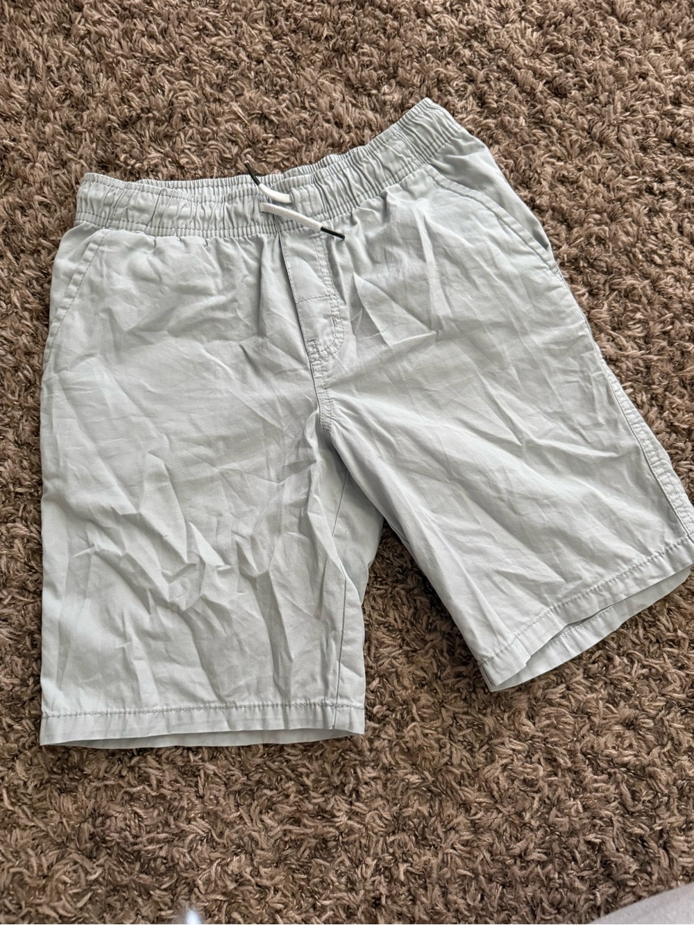 Target Light Gray Drawstring Kids Shorts